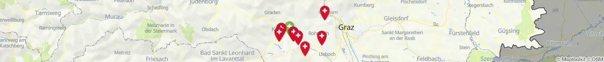 Map view for Pharmacies emergency services nearby Maria Lankowitz (Voitsberg, Steiermark)